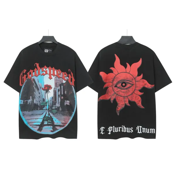 Godspeed Skeleton Graphic Black T-Shirt - 38
