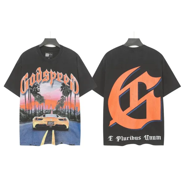 Godspeed Skeleton Graphic Black T-Shirt - 39