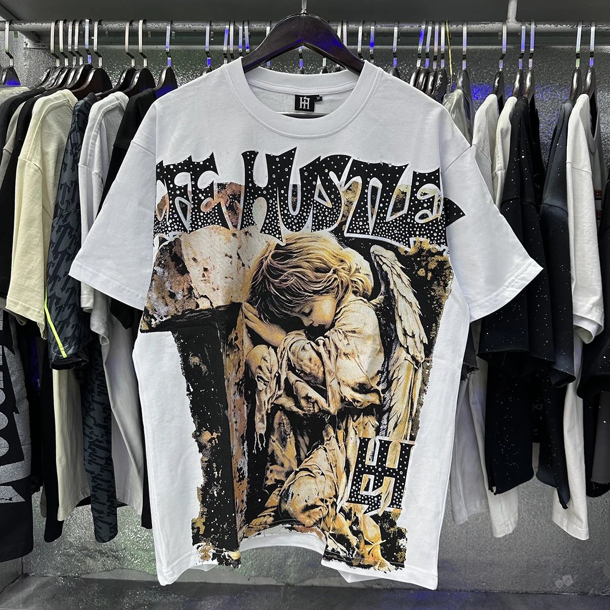 Design Life Hustlers Jesus Is King Graphic T-Shirt Black T-Shirts - 22