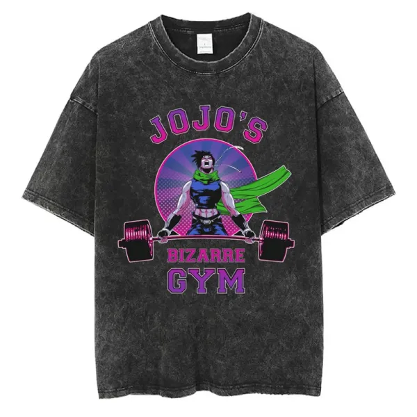 Design Jojo's Bizarre Gym Acid Wash T-Shirt - 1