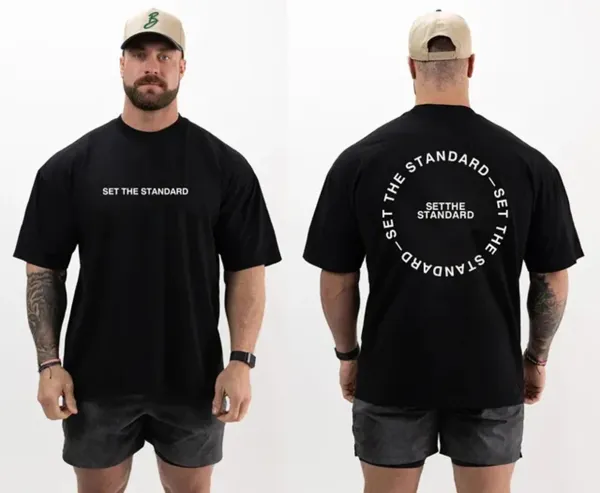 Design Set The Standard T-Shirt Black T-Shirts - 1