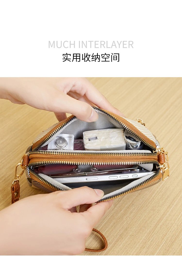Burberry Check Wristlet Clutch Beige Multicolor Clutches - 7