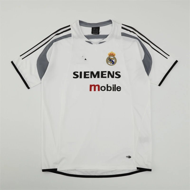 Real Madrid 2007-08 Third Jersey Navy Blue with Light Blue and White Accents Jersey - 5