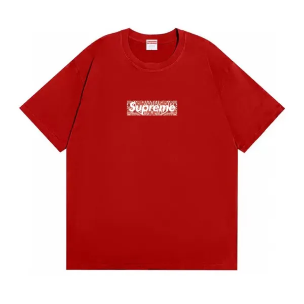Supreme Bandana Box Logo Tee Red T-Shirt - 1