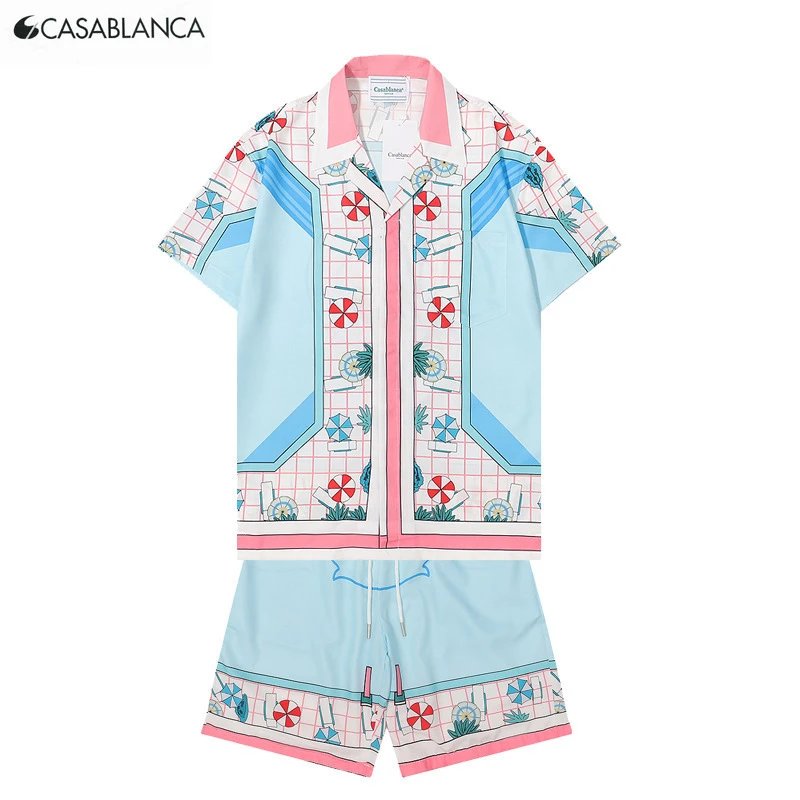 Casablanca Rabbit Print Polo White Polo Shirt - 16