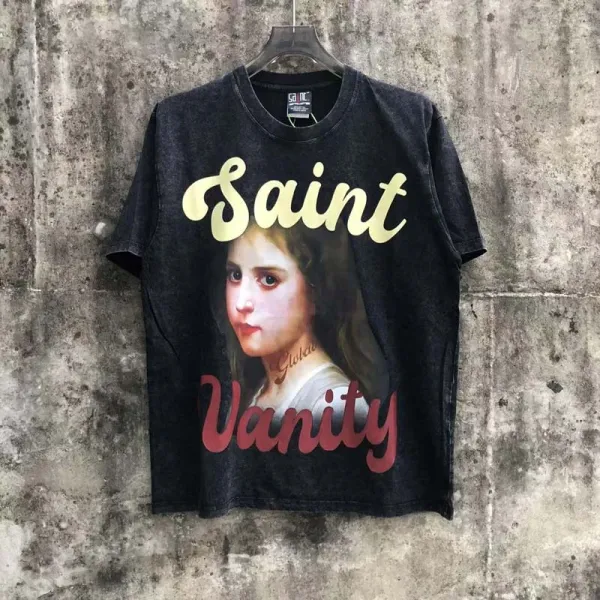 Design Saint Vanity Stable Co. Rodeo Print Black T-Shirt T-Shirts - 2