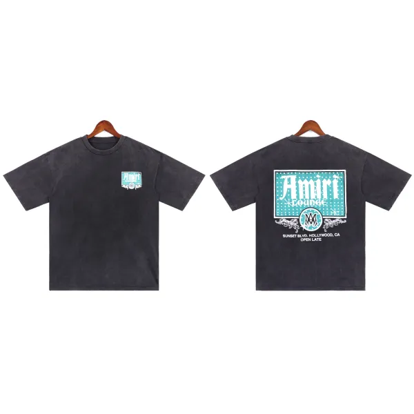 Amiri Resort Club Light Blue Graphic T-Shirt - 25