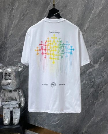 Chrome Hearts Multicolor Cross Flower Print T-Shirt - 36