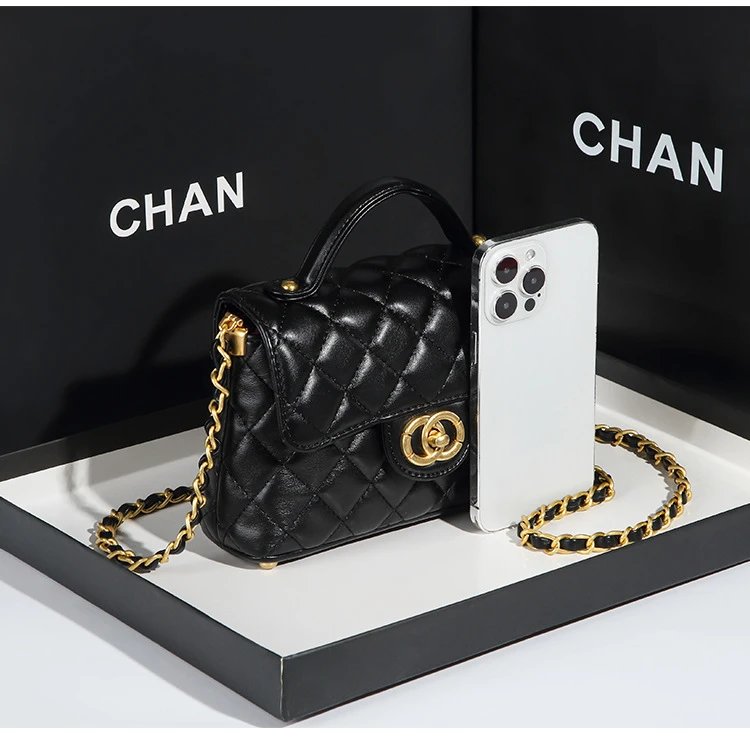 Chanel Mini Flap Bag Pink Quilted Leather Handbag - 14