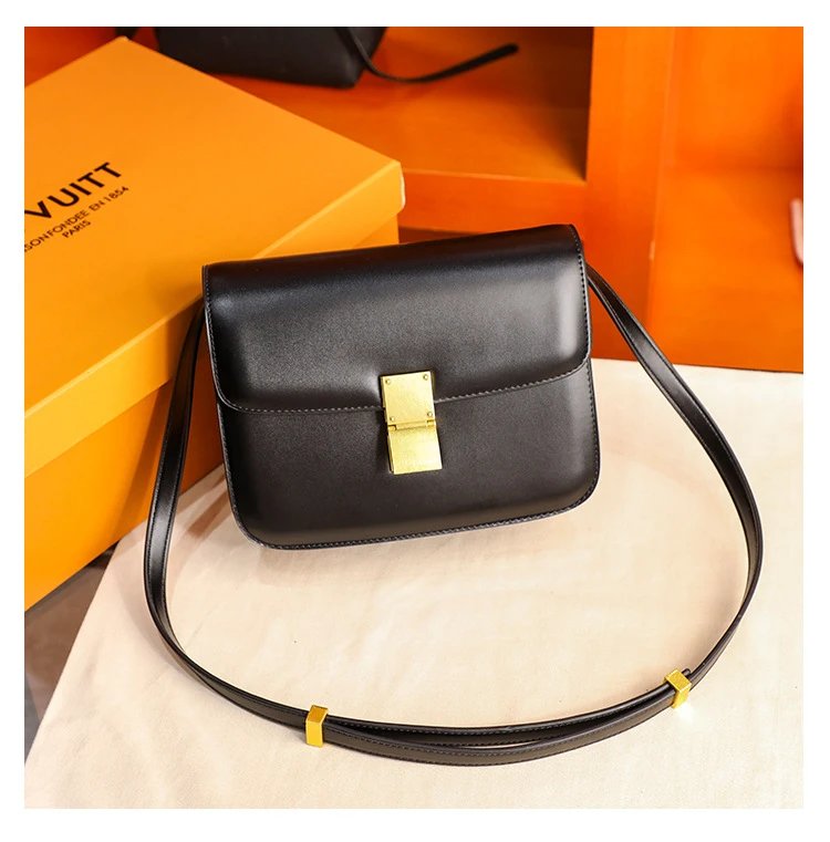 Celine Triomphe Mini Brown Leather Crossbody Bag - 25