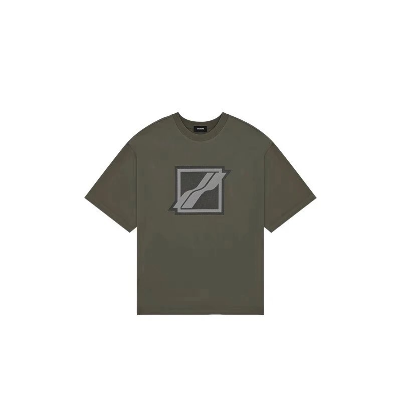 Design Weidone Repeat Logo Graphic T-Shirt Charcoal Gray T-Shirt T-Shirts - 21