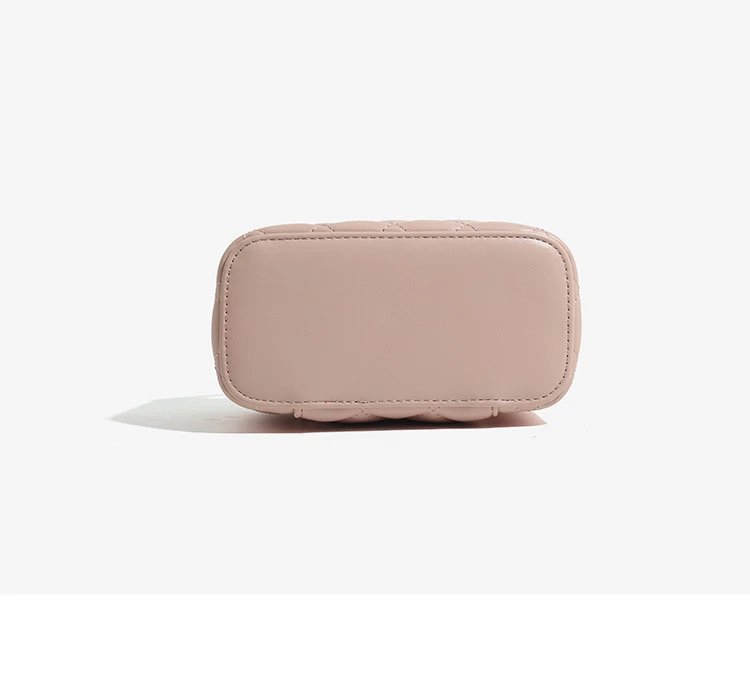 Chanel Mini Vanity Case Off-White Quilted Chain Bag - 21