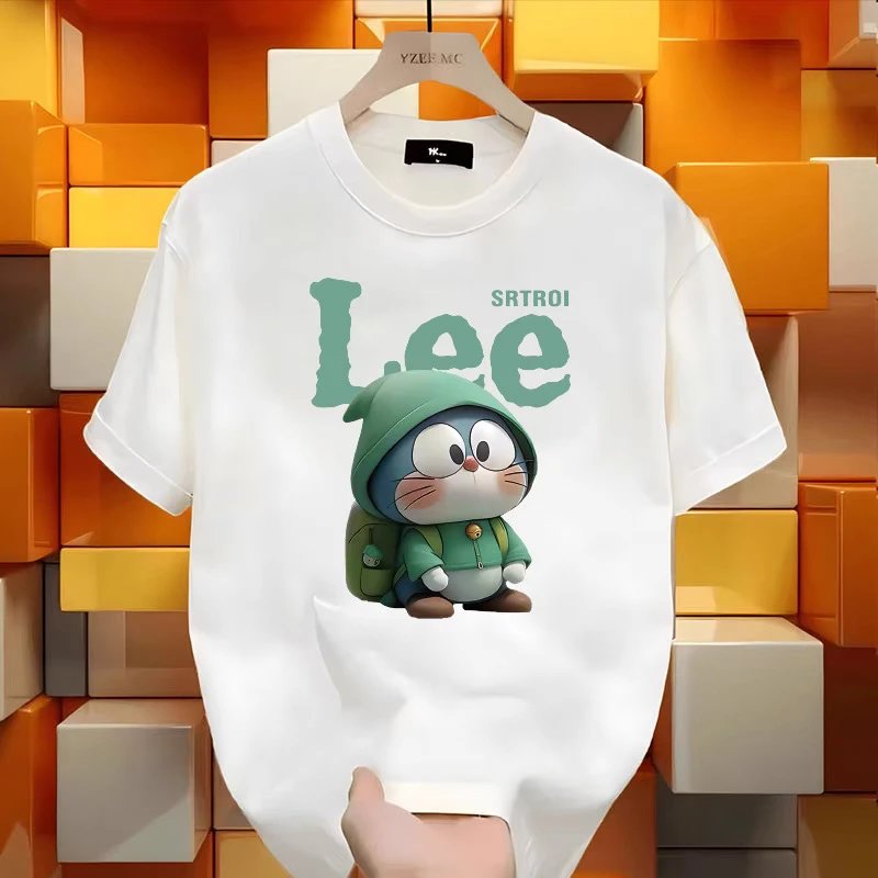 Lee SRTRIO Doraemon Graphic Print Black T-Shirt - 10