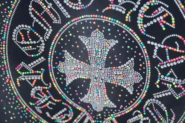 Chrome Hearts Cross Cluster Print White T-Shirt - 9