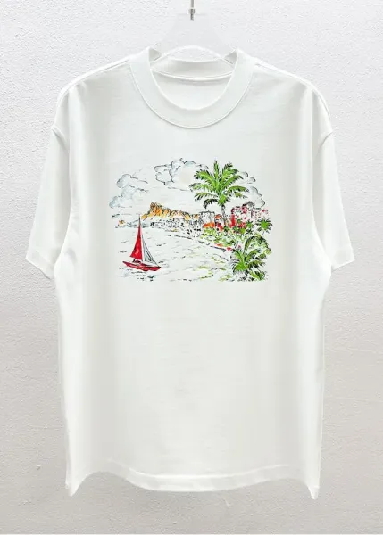 Alexander Wang Logo Neck T-Shirt White T-Shirt - 31