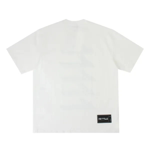 Design Helldon Graphic Print Oversized T-Shirt White - 25