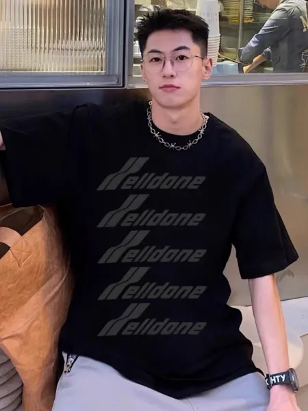 Design Helldon Graphic Print Oversized T-Shirt White - 37