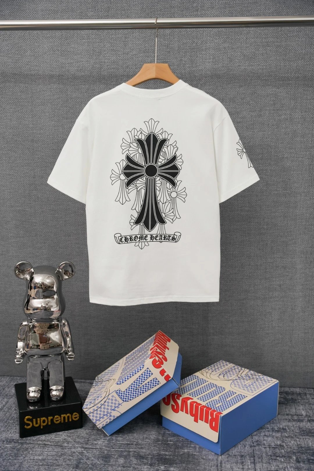 Chrome Hearts x Jesse Jo Stark Fire of Love Graphic T-Shirt White - 5