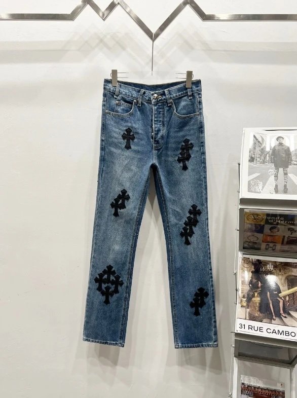 Chrome Hearts Cross Patch Relaxed Jeans photo 3