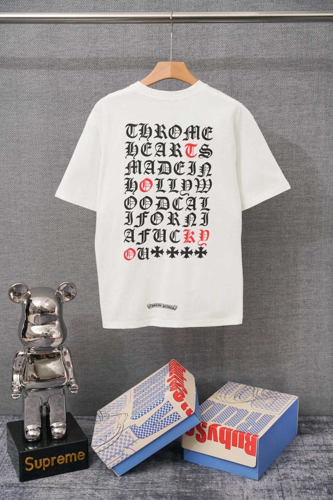 Chrome Hearts x Jesse Jo Stark Fire of Love Graphic T-Shirt White - 25