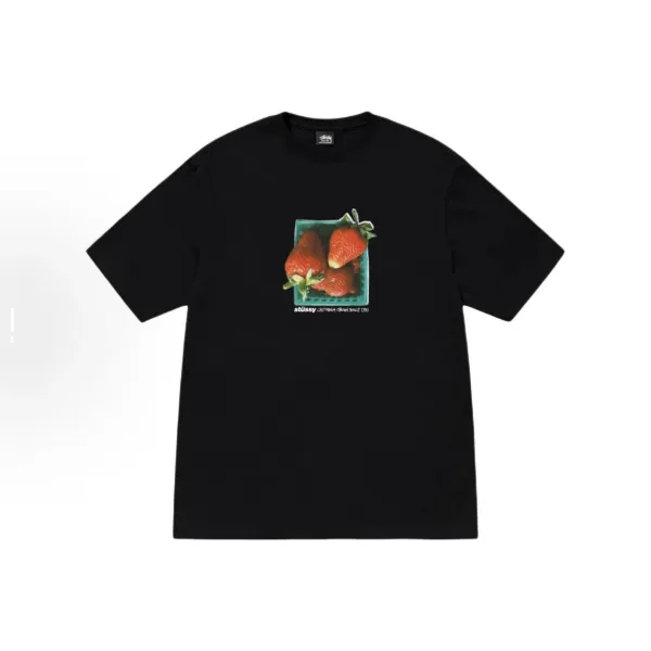 Stussy Strawberry Print T-Shirt White - 16