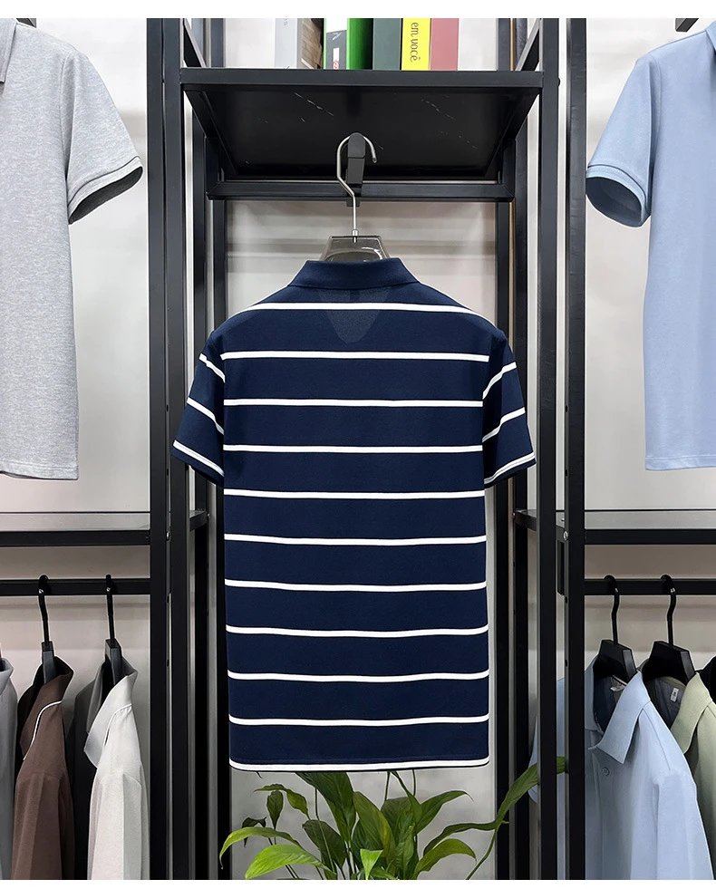 Polo Ralph Lauren Striped Polo Shirt Army Green - 10