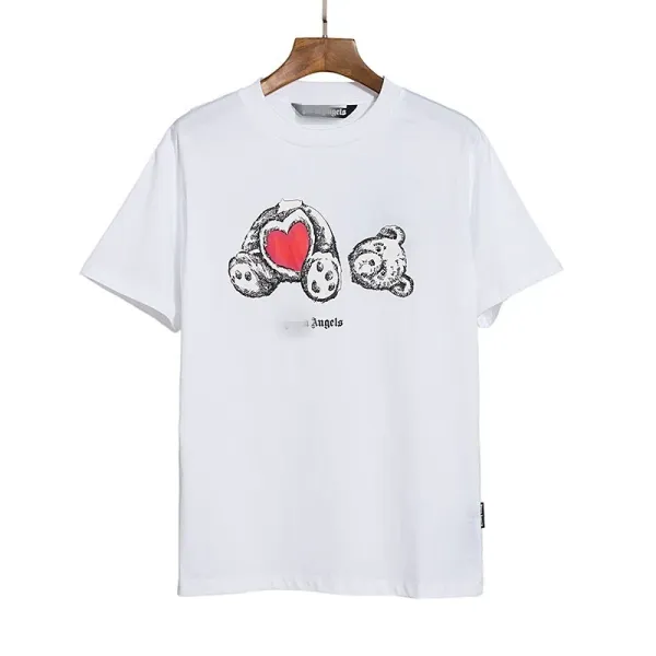 Palm Angels Teddy Bear Graphic White T-Shirt - 29