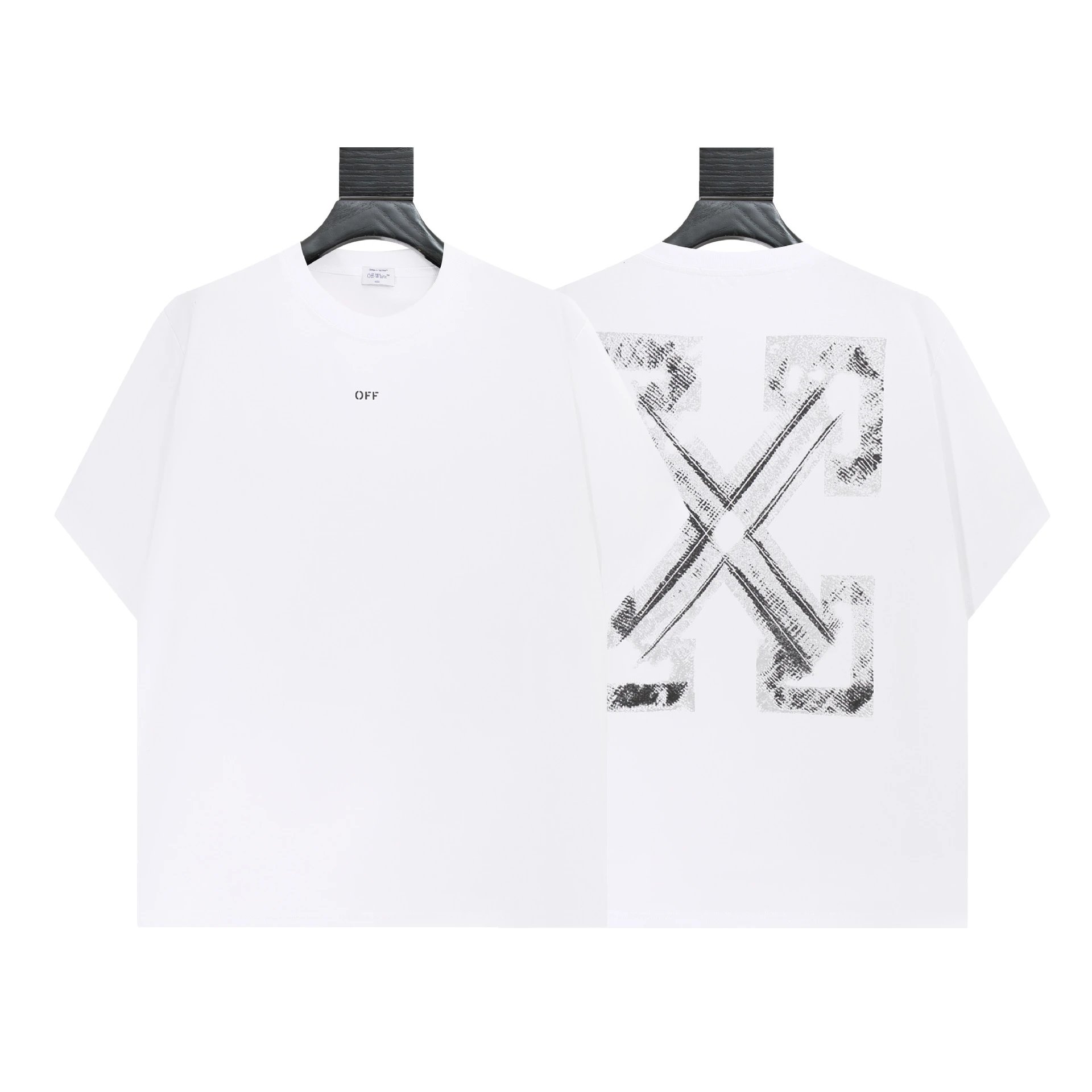 Off-White Angel Print T-Shirt Black - 8