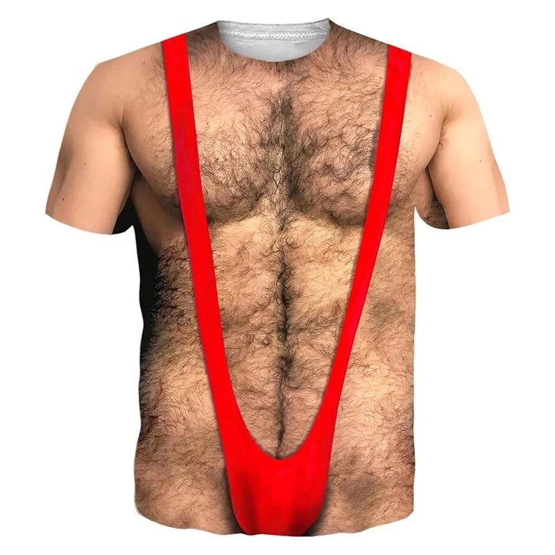 Design 3D Printed Red Bikini-Print T-Shirt - 3