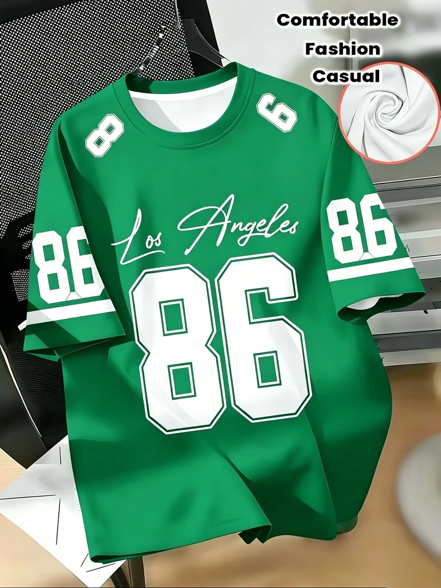 Design Los Angeles 86 Graphic T-Shirt Yellow - 10