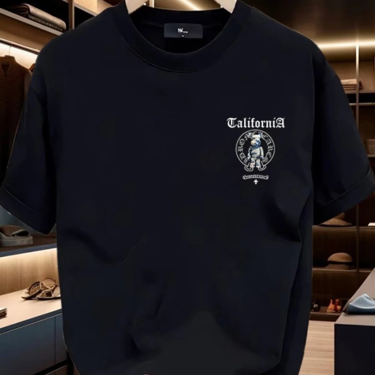 Design CaliforniA Bear Logo White T-Shirt - 6