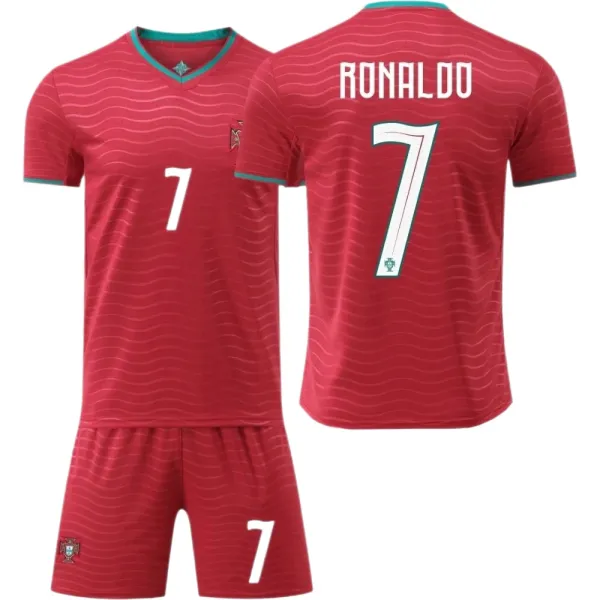Portugal National Team 2020 Home Jersey Red Cristiano Ronaldo #7 - 1