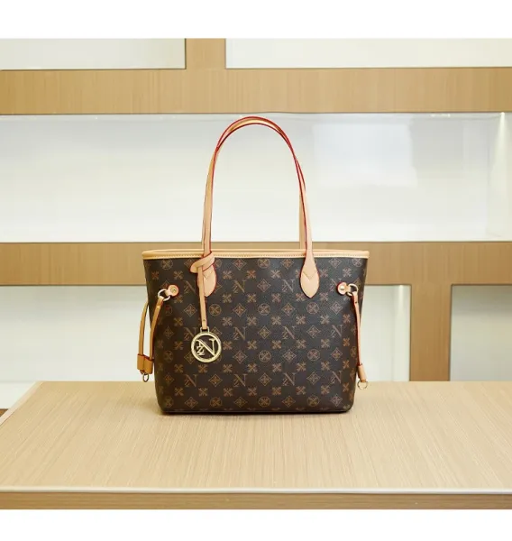 Louis Vuitton Neverfull Monogram Brown Tote Bag - 18