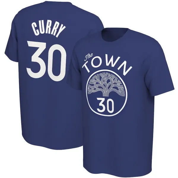 Golden State Warriors Stephen Curry 'The Town' Navy Jersey T-Shirt - 1
