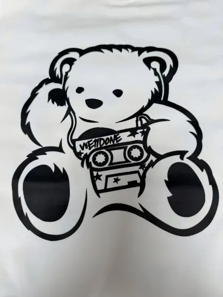 Design WE11DONE 1506 Black Graphic T-Shirt T-Shirts - 15