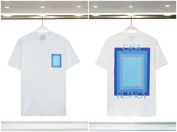 Casablanca Frame Logo White T-Shirt - 1