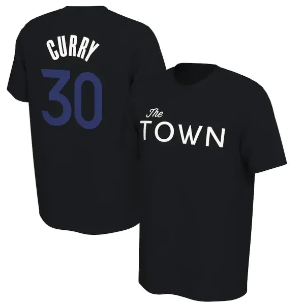 Golden State Warriors Stephen Curry 'The Town' Black T-Shirt - 1