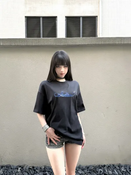 Design WE11DONE 1506 Black Graphic T-Shirt T-Shirts - 17