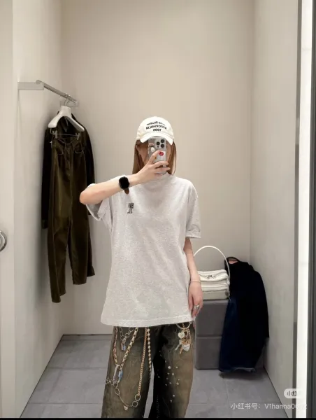 Acne Studios Stockholm 1996 Olive Green T-Shirt - 41