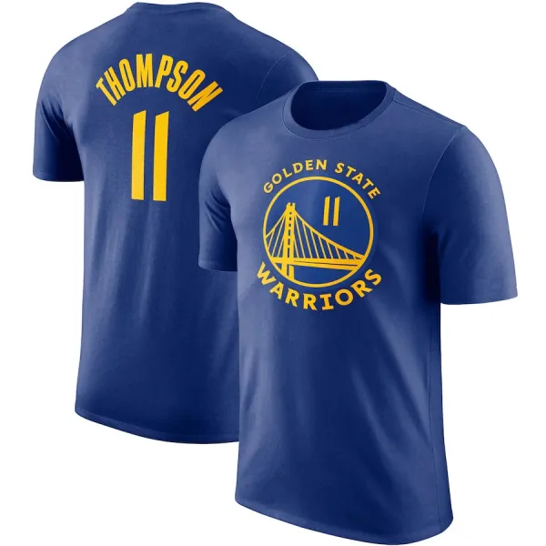 Golden State Warriors Klay Thompson Name and Number T-Shirt Navy - 1