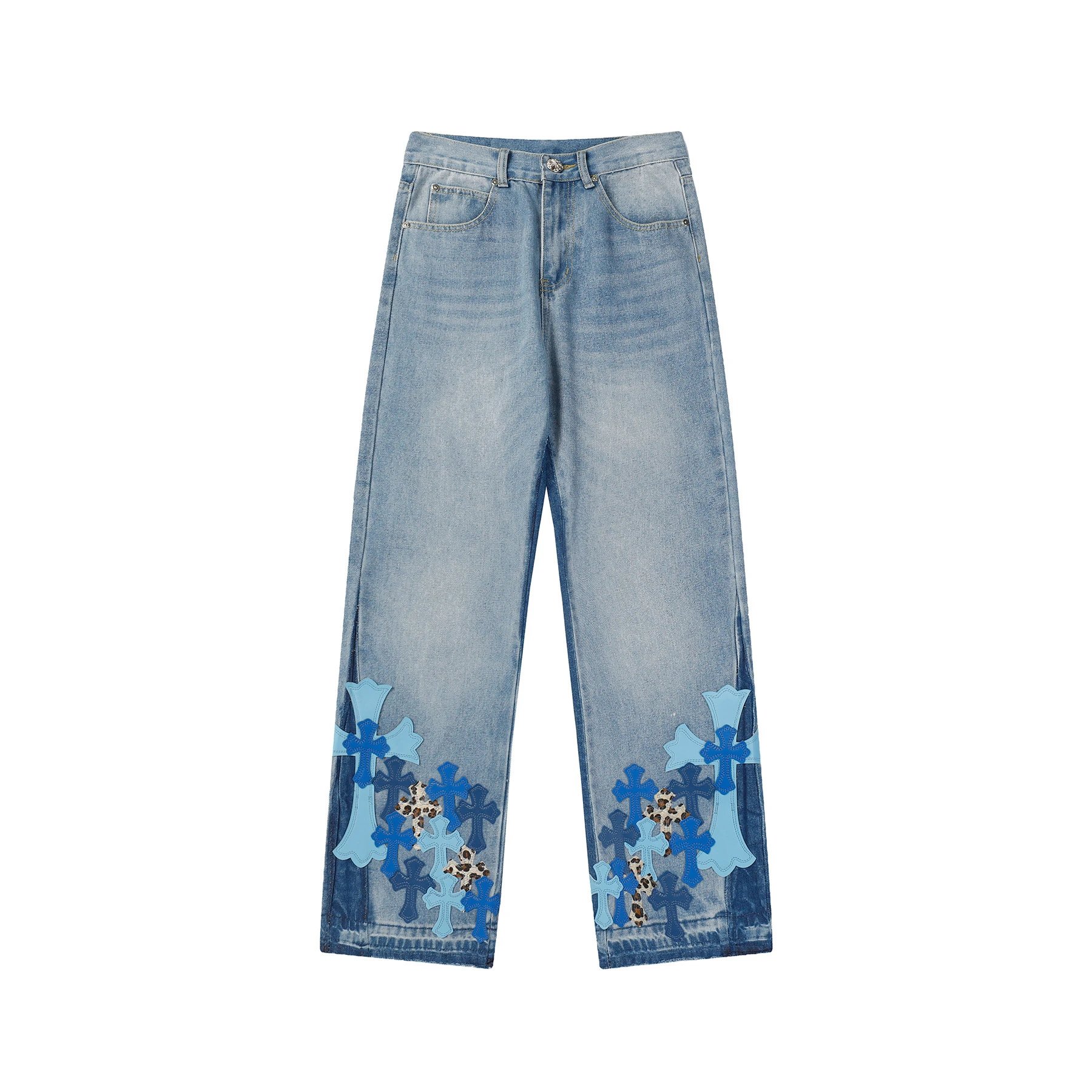 Chrome Hearts Cross-Embroidered Beige Cargo Pants - 30