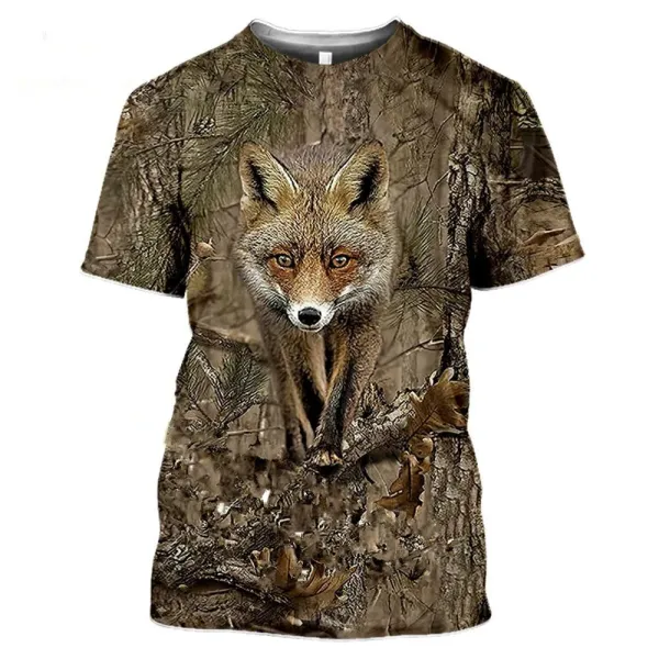 Design Woodland Snipe Camo Print T-Shirt - 7