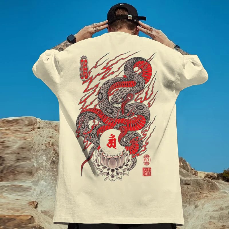 Men's Fashion Casual Short Sleeve T-Shirt Streetwear Style