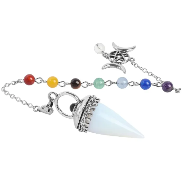 Design Chakra Pendulum Necklace Multicolor Jewelry - 8