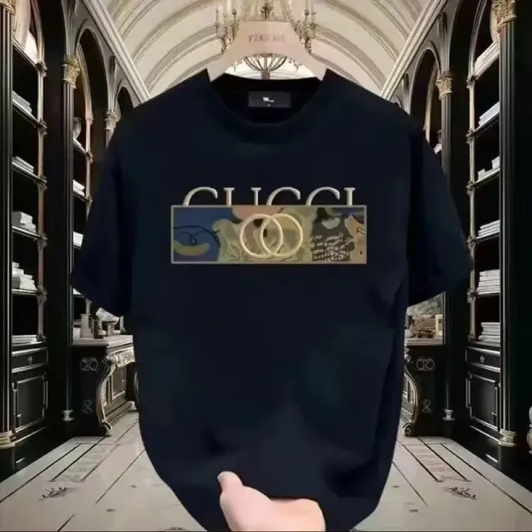 Gucci Artistic Print Black T-Shirt - 7