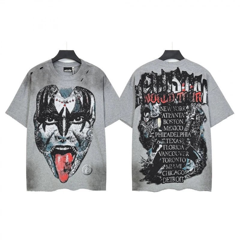 Metallica World Tour Graphic T-Shirt Gray