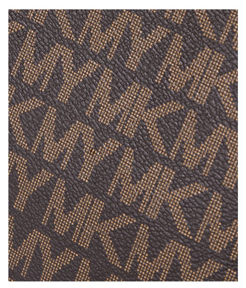 Michael Kors Jet Set Travel Tote Brown Monogram Canvas Handbag Tote Bag - 33