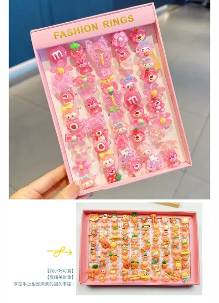 Design Fashion Rings Bunny Character Resin Rings Multicolor Jewelry - 7