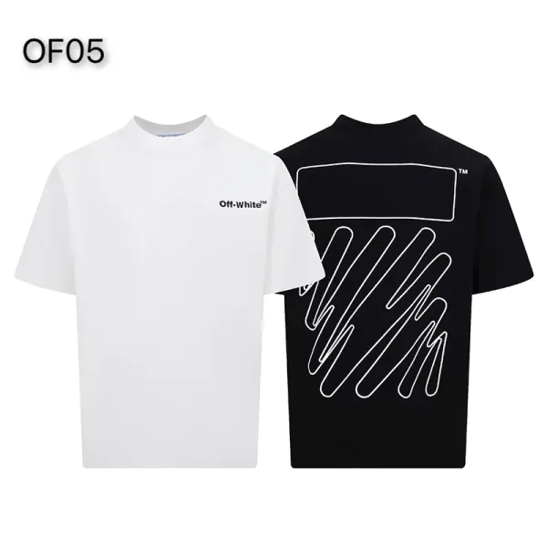 Off-White Mona Lisa Tape Print T-Shirt White and Black - 9