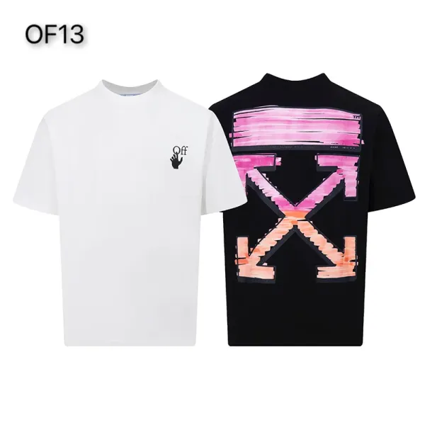 Off-White Mona Lisa Tape Print T-Shirt White and Black - 16